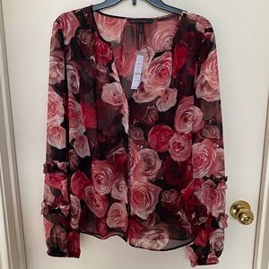 NWT Flower Blouse, White House Black Market